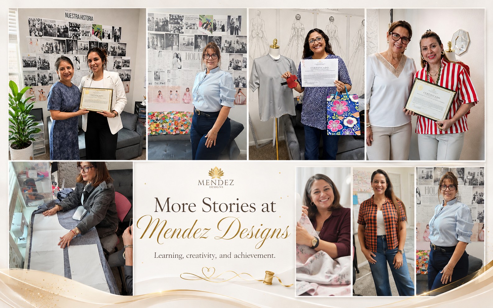 Comunidad de alumnas de Mendez Designs en Fort Worth: aprendizaje, procesos y certificados