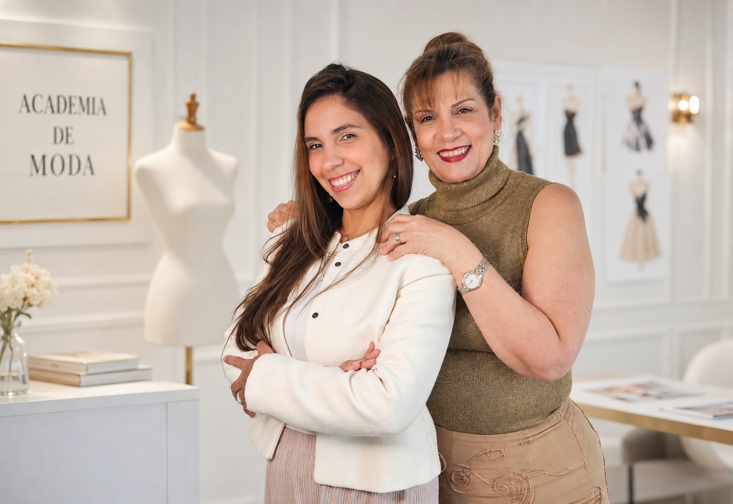 María Méndez y Arlenghis Orsini juntas en Mendez Designs Academy & Atelier
